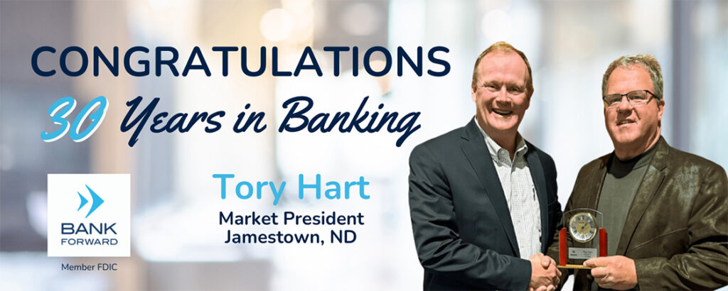 Tory Hart 30 Years Bank Forward