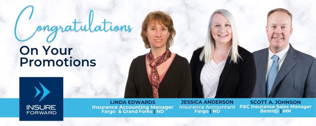 Congratulations on your promotions. Line Edwards, Jessica Anderson, Scott A Johnson