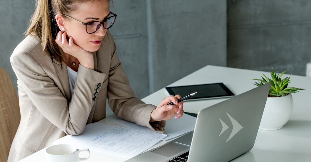 Woman at Computer